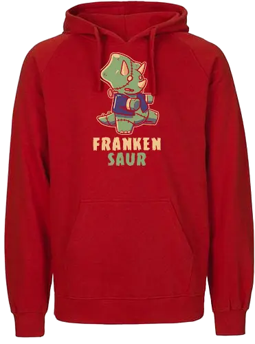 Frankensaur - dinosaur, frankenstein, stego, zombie - Fairtrade Hoodie