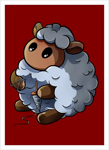 Spinnendes Schaf
