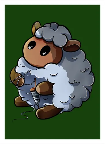 Spinnendes Schaf