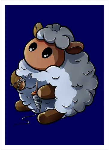 Spinnendes Schaf
