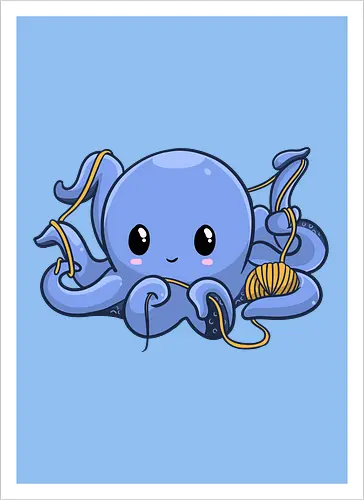 Wickelnder Oktopus