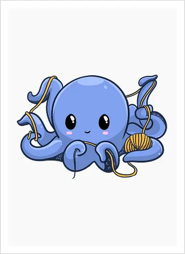 Wickelnder Oktopus