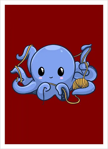 Wickelnder Oktopus