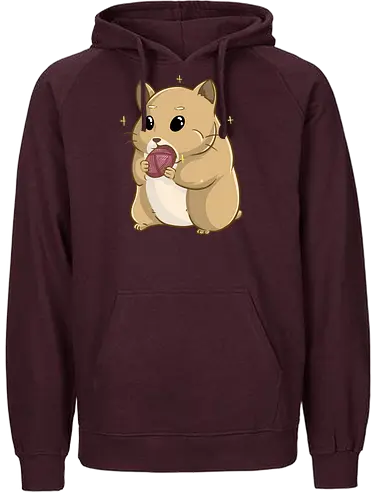 Hamsternder Hamster - häkeln, stricken, handarbeit, verdrehte masche - Fairtrade Hoodie
