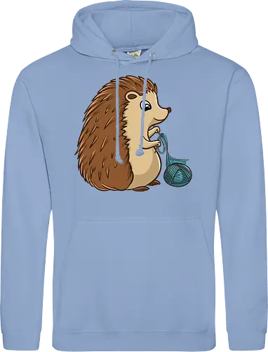 Strickender Igel