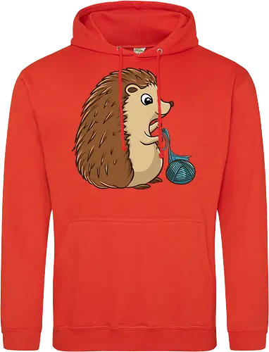 Strickender Igel