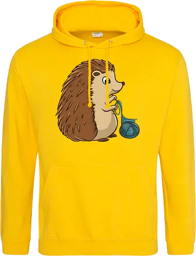 Strickender Igel