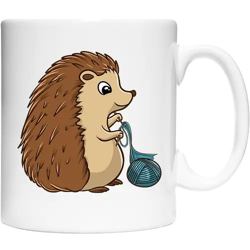Strickender Igel