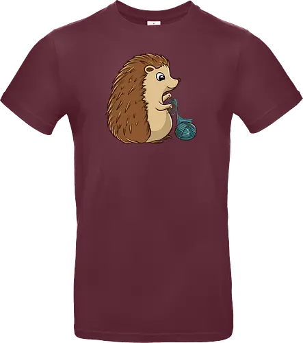 Strickender Igel