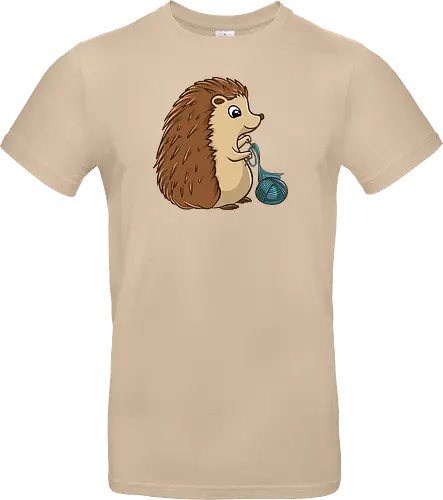 Strickender Igel