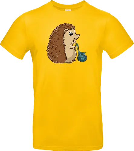 Strickender Igel