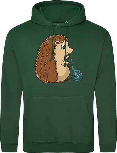 Strickender Igel