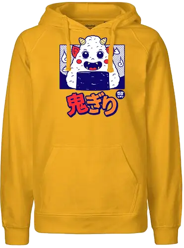 Oni Giri - Japanese food, oni, demon, onigiri, food, japan - Fairtrade Hoodie