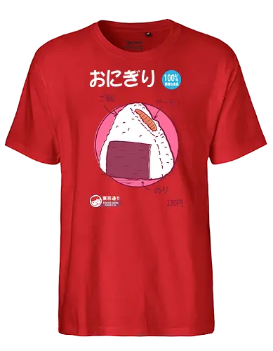 Onigiri With Salmon - Japanese food, onigiri, sushi, reis, japan - Fairtrade T-Shirt