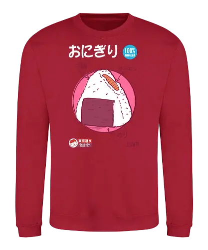Onigiri With Salmon - Japanese food, onigiri, sushi, reis, japan - Sweatshirt