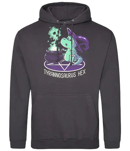 Tyrannosaurus Hex - pentagram, witch, dinosaur, tyrannosaurus - Standard Hoodie