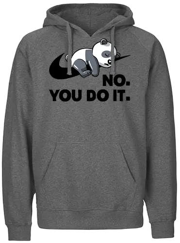 No You Do It - panda, mashup, do it - Fairtrade Hoodie