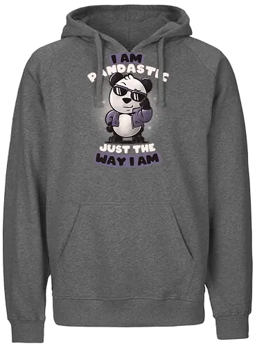 Pandastic - panda, fantastic, self love - Fairtrade Hoodie