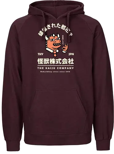The Kaiju Company - japan, kanji, monster - Fairtrade Hoodie