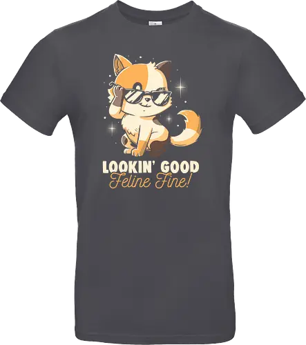 Feline Fine - Funny Cute Cat Sarcasm Gift