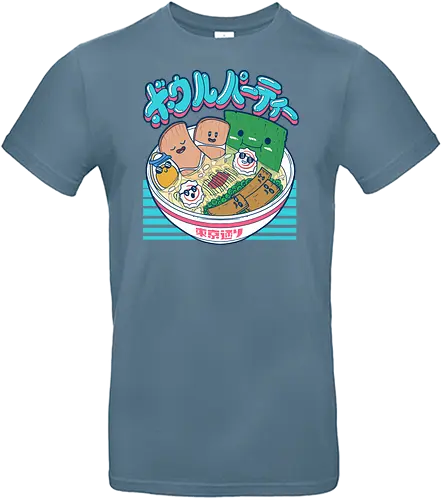 Ramen Bowl Party - ramen, Bowl, food, happy - Standard T-Shirt