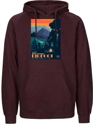 Bigfoot National Park - bigfoot, camping, hiking, wandern, nature - Fairtrade Hoodie