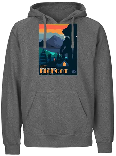 Bigfoot National Park - bigfoot, camping, hiking, wandern, nature - Fairtrade Hoodie