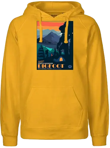 Bigfoot National Park - bigfoot, camping, hiking, wandern, nature - Fairtrade Hoodie