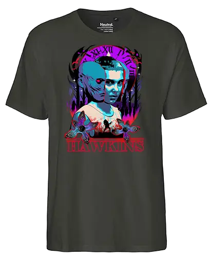 Hawkins Disaster - strange, things, eleven, hawkins - Fairtrade T-Shirt
