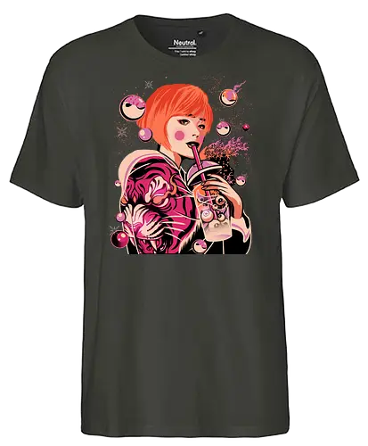 Boba Milk T Geisha - boba, bubble, geisha, Milk t - Fairtrade T-Shirt