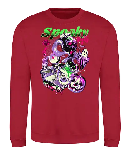 Spooky Nights - ghost, pumpkin, skull, halloween - Sweatshirt