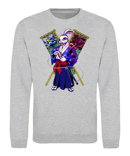 Bunny's Blade - hase, bunny, usagi, japan, samurai - Sweatshirt