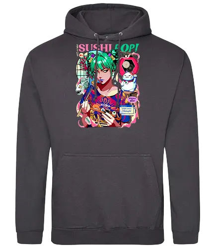 Sushi Pop - sushi, japan, neon - Standard Hoodie