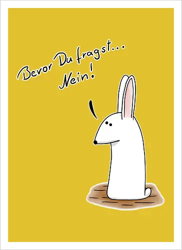 Bevor Du fragst... Nein!