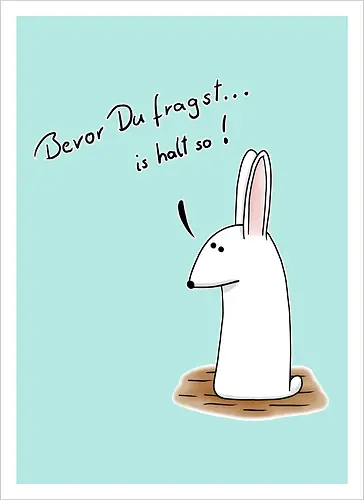 Bevor Du fragst... is halt so!