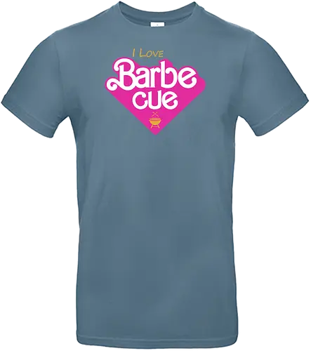 I Love Barbe Cue - doll, pink, barbecue, grill - Standard T-Shirt