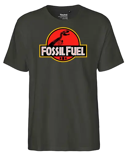 Fossil Fuel - fossil, dino, öl - Fairtrade T-Shirt
