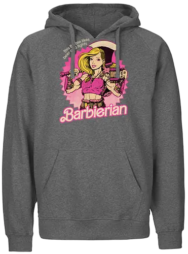 Barbarian Doll - Powerful RPG Doll - barbara, Barbarian, rpg - Fairtrade Hoodie
