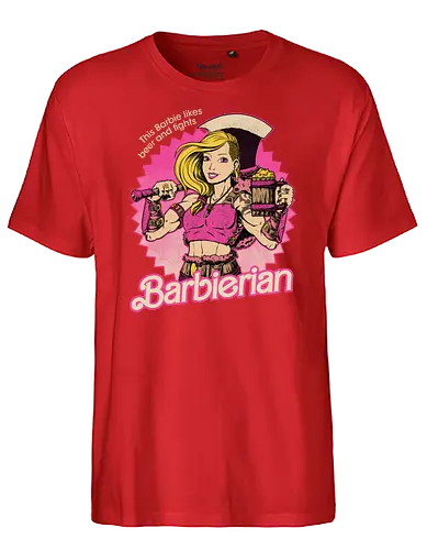 Barbarian Doll - Powerful RPG Doll - barbara, Barbarian, rpg - Fairtrade T-Shirt