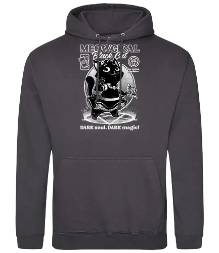 Magical Black Cat Girl - Magical Girl, cat, katze, Black Cat, magic - Standard Hoodie
