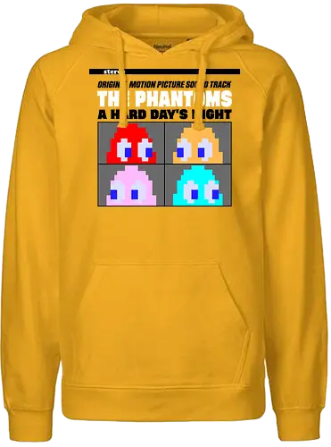 The Phantoms Red Album - phantom, ghost, arcade, retro, music, pop - Fairtrade Hoodie