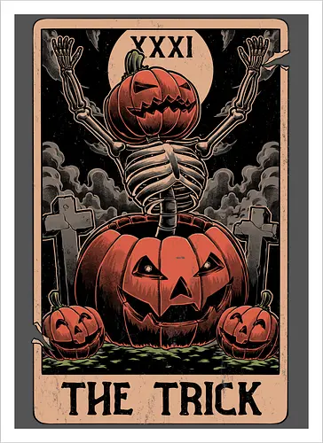 Halloween Tarot Pumpkin Trick