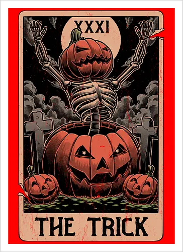 Halloween Tarot Pumpkin Trick