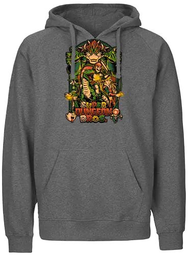 Super Dungeon Bros - dungeon, fantasy, gaming, mario - Fairtrade Hoodie