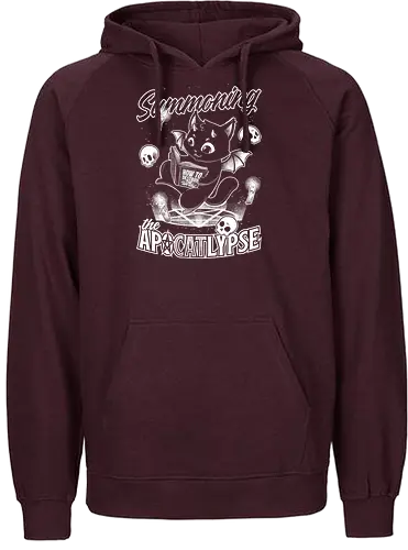 Apocalypse Cat - Cute Black Magic - apokalypse, cat, katze, pentagram - Fairtrade Hoodie