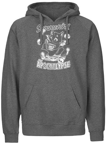 Apocalypse Cat - Cute Black Magic - apokalypse, cat, katze, pentagram - Fairtrade Hoodie
