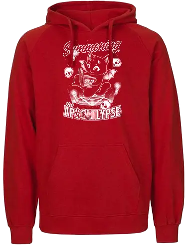 Apocalypse Cat - Cute Black Magic - apokalypse, cat, katze, pentagram - Fairtrade Hoodie