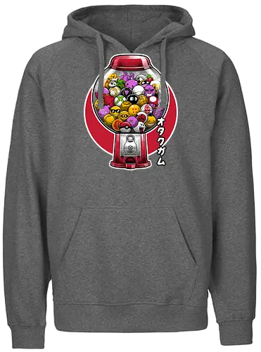 Geeky Gum Machine - Pop Nerd Culture Gift - kaugummi, gacha, gaming, Capsule - Fairtrade Hoodie