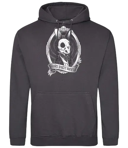 Cute Dark Gothic Rabbit - bunny, skeleton - Standard Hoodie