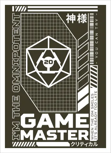 RPG Cyberpunk - Omnipotent Game Master - gaming, w20, pen and paper, rpg - Kunstdruck